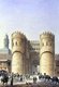 Egypt: Bab al-Futuh gate, Cairo. Pascal Coste, c.1839